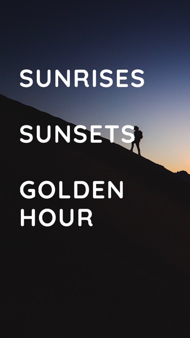 Golden Hour app — today's golden hours