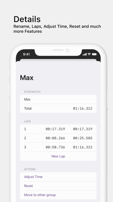 Multi-Stopwatch Screenshot 2