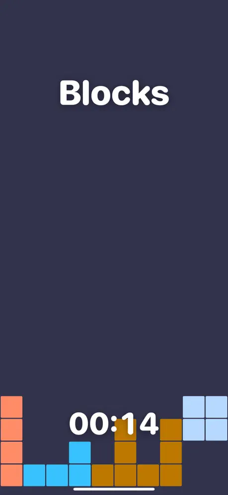 Visual Timer app showing the blocks timer style