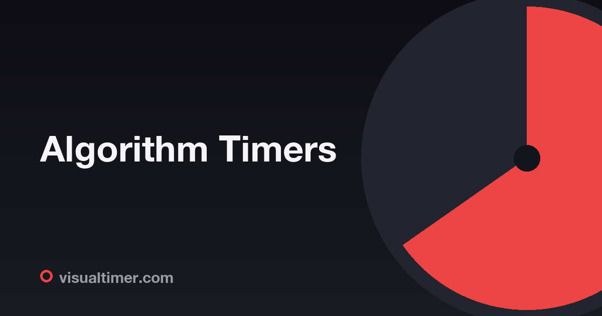 Algorithm Timers - Visual Countdowns Driven by Real Algorithms