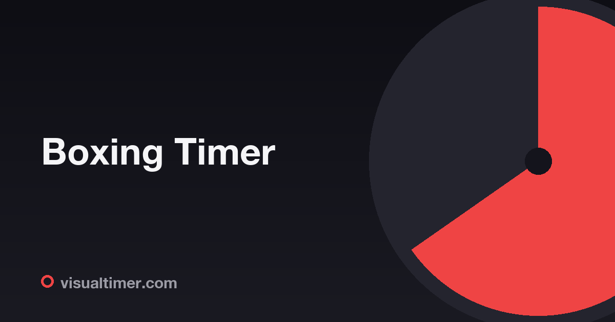 Boxing Timer - Free Round Timer for Boxing, MMA & Martial Arts