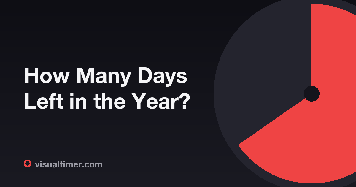 How Many Days Left in the Year? - Days Remaining in Year Calculator