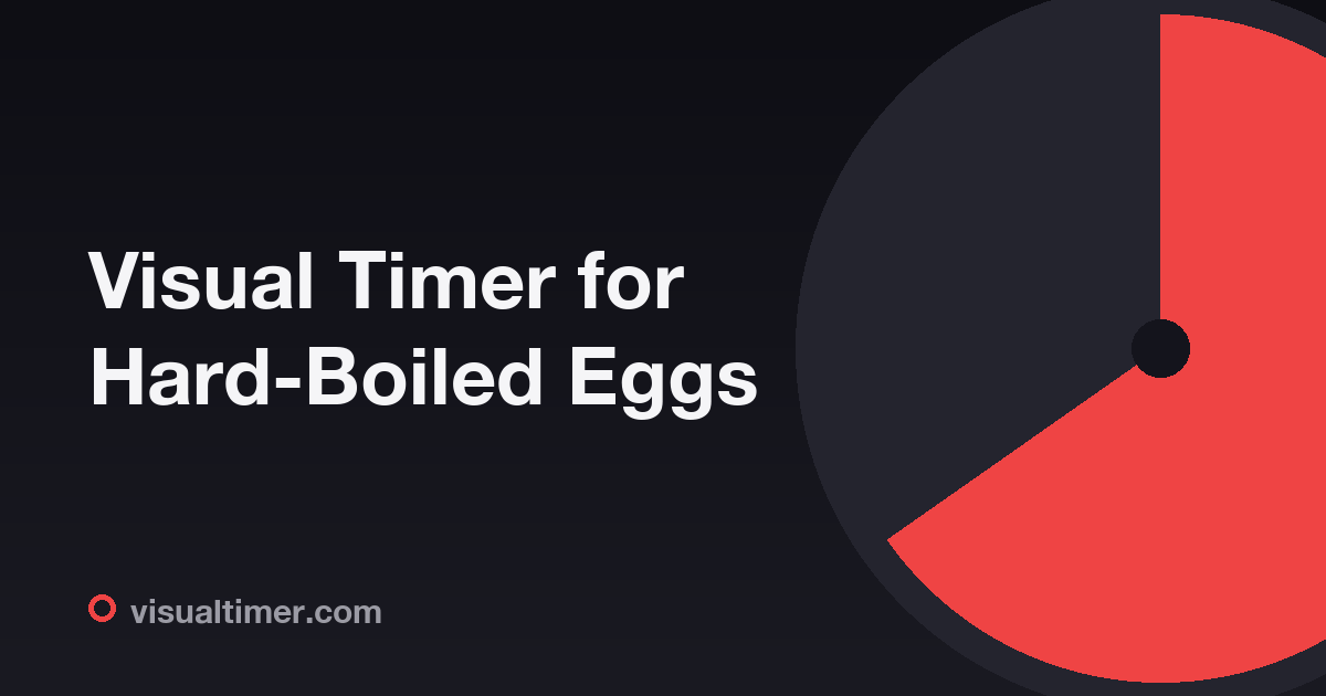 Visual Timer for Hard-Boiled Eggs | VisualTimer